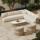 Ripple Series Aluminum Outdoor Sofa Set