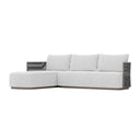 Ripple Series Aluminum Outdoor L-Shaped Sofa Set