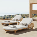 Ripple Series Teak Sun Lounger