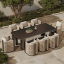Ondina Series Aluminum Outdoor Dining Set