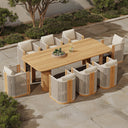 Ondina Series Teak Outdoor Dining Set