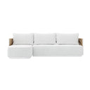 Ripple Series Aluminum Outdoor L-Shaped Sofa Set