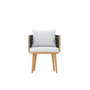 Ripple Series Teak Outdoor Dining Set