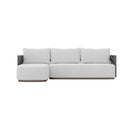 Ripple Series Aluminum Outdoor L-Shaped Sofa Set